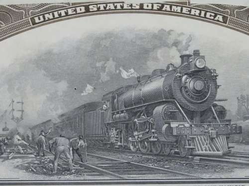 1925 Pittsburgh Cincinati Chicago and St Louis Railroad Company, $1000 Gold Bond Certificate 17222