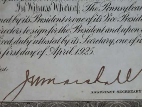 1925 Pittsburgh Cincinati Chicago and St Louis Railroad Company, $1000 Gold Bond Certificate 17271