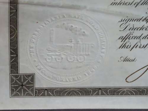 1925 Pittsburgh Cincinati Chicago and St Louis Railroad Company, $1000 Gold Bond Certificate 5287