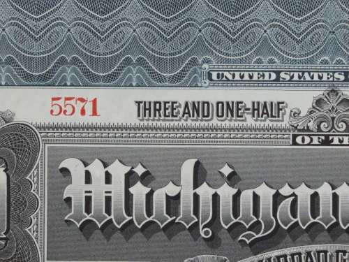1902 The Michigan Central Railroad Company, $1000 Gold Bond Certificate 5571