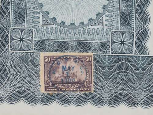 1902 The Michigan Central Railroad Company, $1000 Gold Bond Certificate 4427