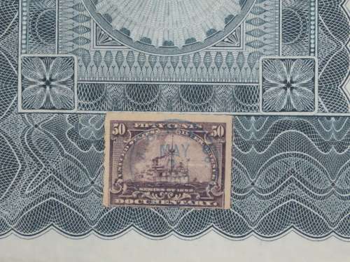 1902 The Michigan Central Railroad Company, $1000 Gold Bond Certificate 4525