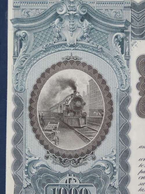 1902 The Michigan Central Railroad Company, $1000 Gold Bond Certificate 4525