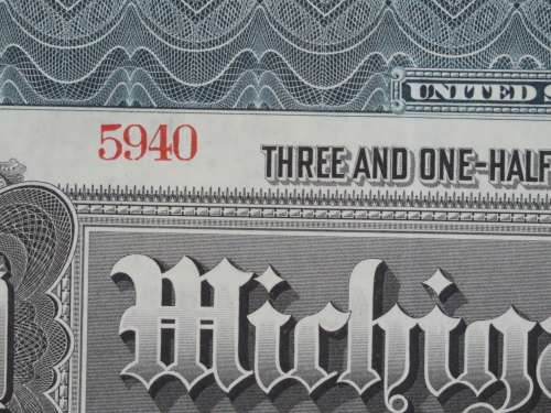 1902 The Michigan Central Railroad Company, $1000 Gold Bond Certificate 5940