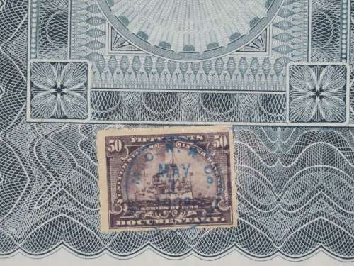 1902 The Michigan Central Railroad Company, $1000 Gold Bond Certificate 4444