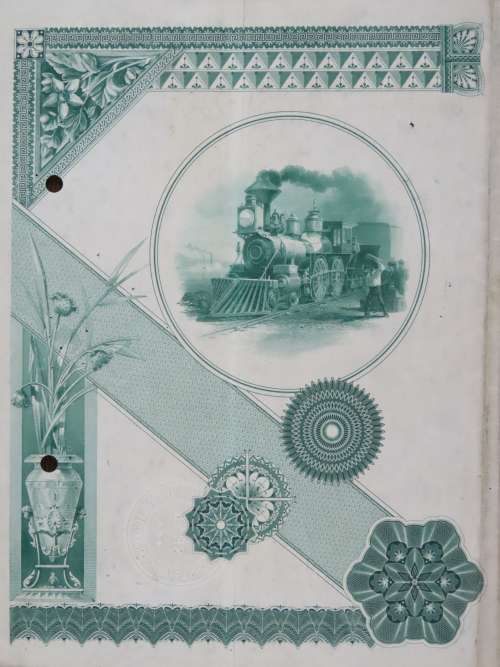 1885 West Shore Railroad Company, $1000 Bond Certificate 871