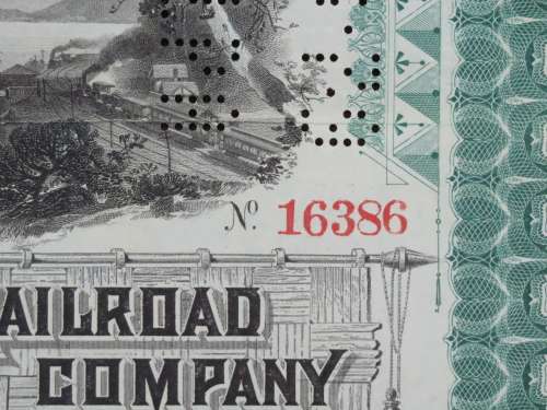 1885 West Shore Railroad Company, $1000 Bond Certificate 16386