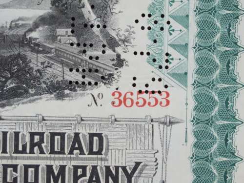 1885 West Shore Railroad Company, $1000 Bond Certificate 36553