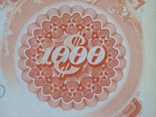 1927 West Shore Railroad Company, $1000 Bond Certificate M48628