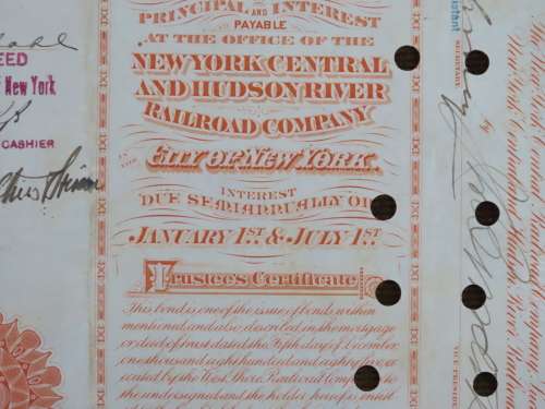 1927 West Shore Railroad Company, $1000 Bond Certificate M48627