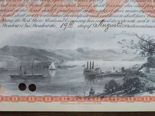 1927 West Shore Railroad Company, $1000 Bond Certificate M48626