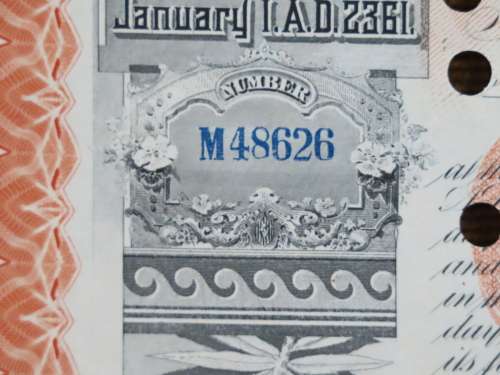 1927 West Shore Railroad Company, $1000 Bond Certificate M48626