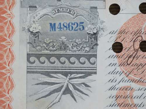 1927 West Shore Railroad Company, $1000 Bond Certificate M48625