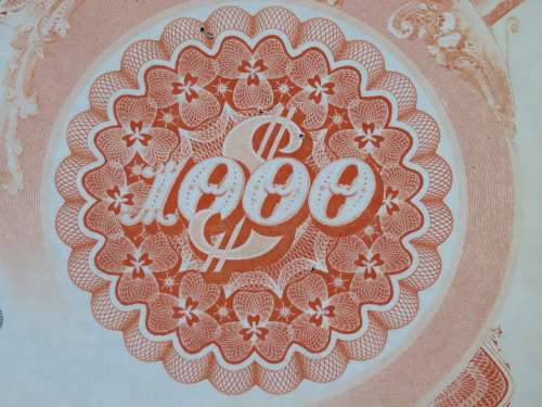 1927 West Shore Railroad Company, $1000 Bond Certificate M48625
