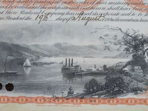 1927 West Shore Railroad Company, $1000 Bond Certificate M48625
