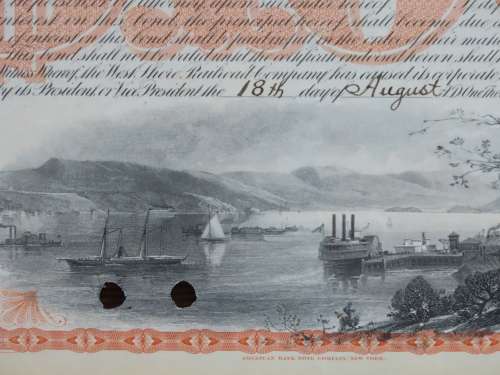 1927 West Shore Railroad Company, $1000 Bond Certificate M48624