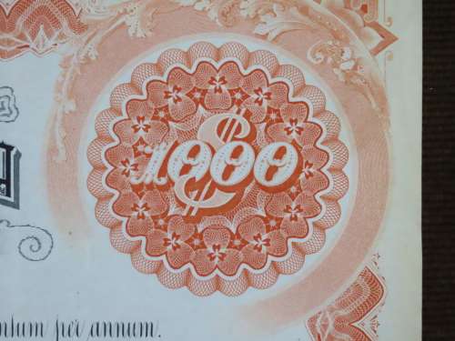 1927 West Shore Railroad Company, $1000 Bond Certificate M48622