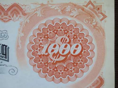1927 West Shore Railroad Company, $1000 Bond Certificate M48621