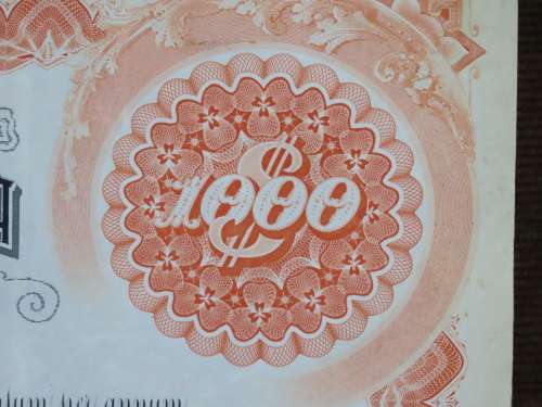 1927 West Shore Railroad Company, $1000 Bond Certificate M48620