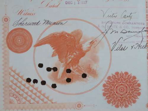 1927 West Shore Railroad Company, $1000 Bond Certificate M48870
