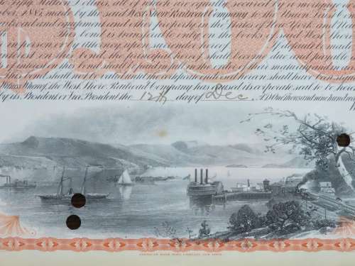 1927 West Shore Railroad Company, $1000 Bond Certificate M48869