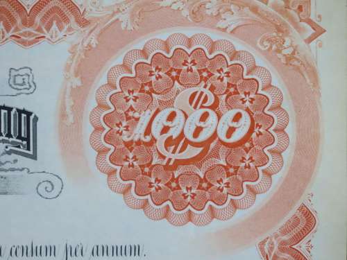 1927 West Shore Railroad Company, $1000 Bond Certificate M48868