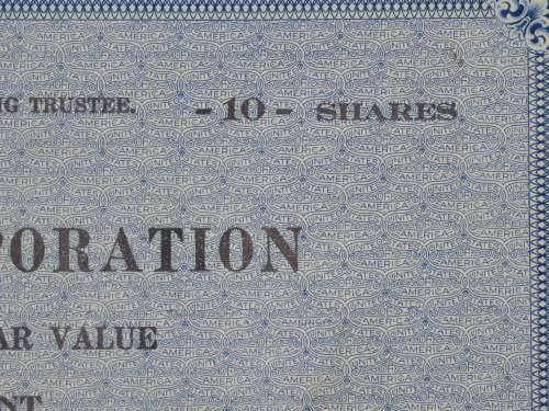 1928 Allegheny Gas Corporation, $1000 Gold Bond and Share Certificate 482