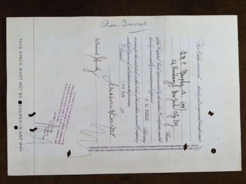 1929 North Butte Mining Company, Stock Certificate, 50 Shares , F9862