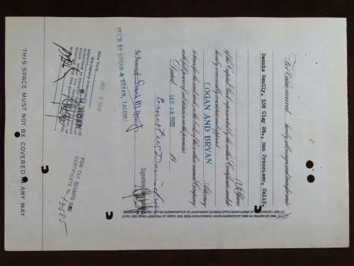 1929 North Butte Mining Company, Stock Certificate, 4 Shares , F8696