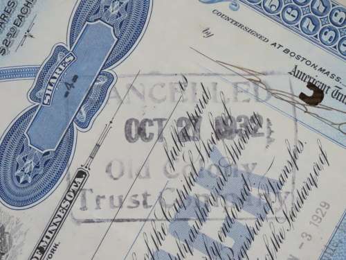 1929 North Butte Mining Company, Stock Certificate, 4 Shares , F8696