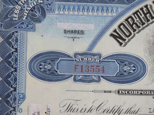 1932 North Butte Mining Company, Stock Certificate, 20 Shares , F13554