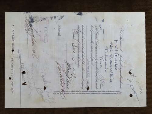 1929 North Butte Mining Company, Stock Certificate, 10 Shares , F9993