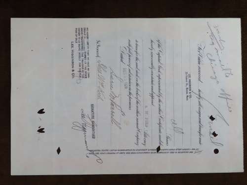 1926 North Butte Mining Company, Stock Certificate, 100 Shares , BH188