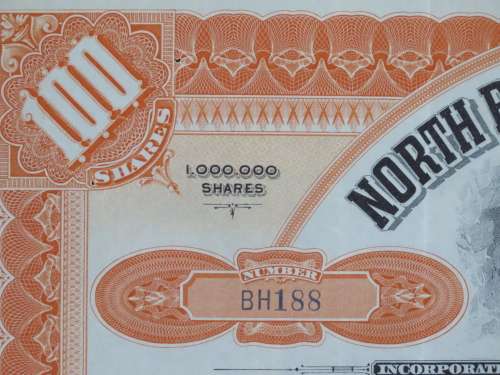 1926 North Butte Mining Company, Stock Certificate, 100 Shares , BH188