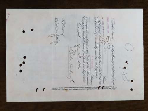 1906 North Butte Mining Company, Stock Certificate, 100 Shares , A6466