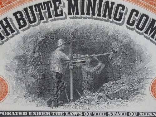 1906 North Butte Mining Company, Stock Certificate, 100 Shares , A6265