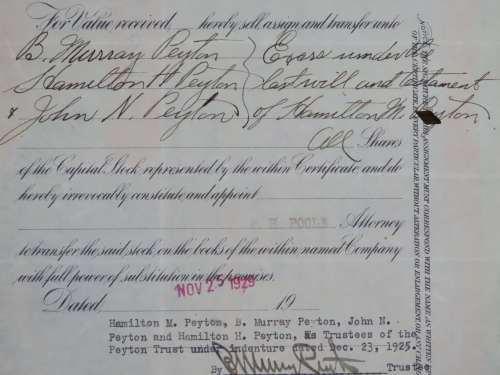 1926 North Butte Mining Company, Stock Certificate, 100 Shares , BH2535