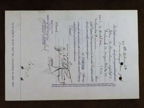 1929 North Butte Mining Company, Stock Certificate, 100 Shares , C9776