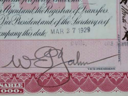 1929 North Butte Mining Company, Stock Certificate, 100 Shares , C9776