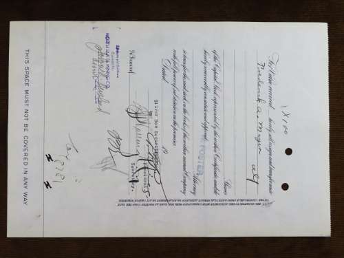 1929 North Butte Mining Company, Stock Certificate, 100 Shares , C9775
