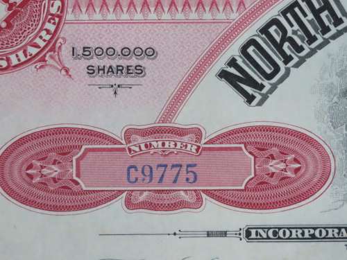 1929 North Butte Mining Company, Stock Certificate, 100 Shares , C9775