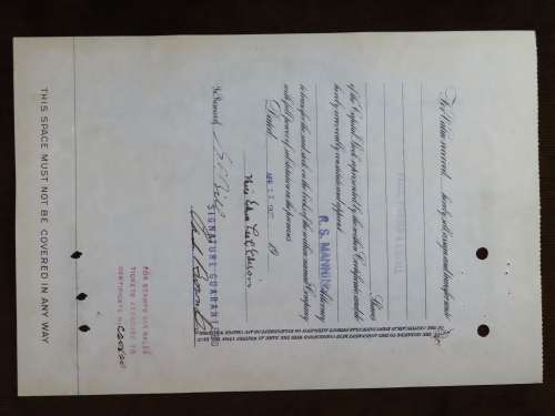 1936 North Butte Mining Company, Stock Certificate, 100 Shares , C24100