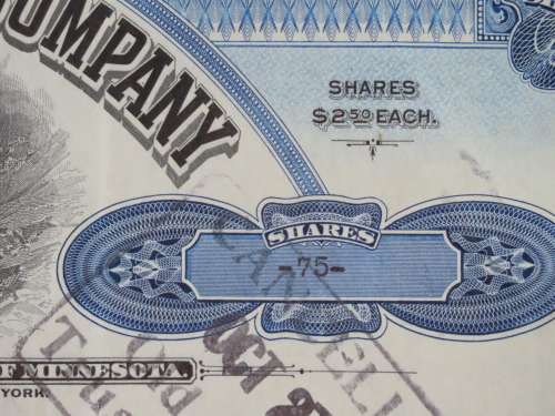 1932 Set of 2 North Butte Mining Company, Stock Certificate, 175 Shares , C18598