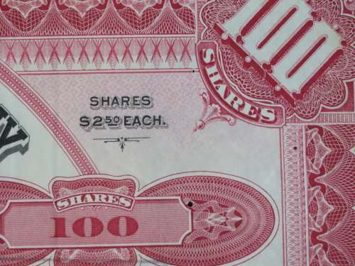 1930 Set of 2 North Butte Mining Company, Stock Certificate, 150 Shares , C8366