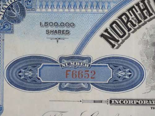 1929 Set of 2 North Butte Mining Company, Stock Certificate, 150 Shares , C11537