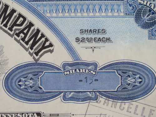 1937 Set of 2 North Butte Mining Company, Stock Certificate, 115 Shares , C27944