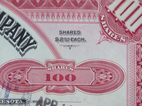 1936 Set of 3 North Butte Mining Company, Stock Certificate, 230 Shares , C24099