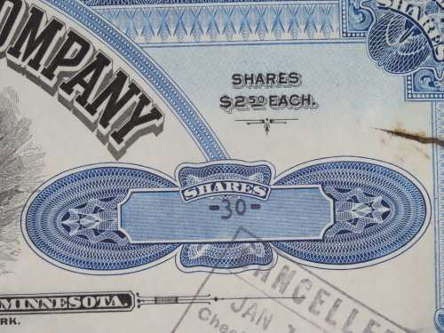 1936 Set of 3 North Butte Mining Company, Stock Certificate, 230 Shares , C24099