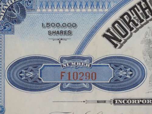 1936 Set of 3 North Butte Mining Company, Stock Certificate, 220 Shares , C24098