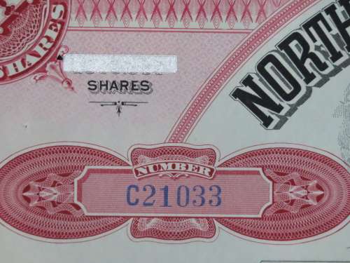 1917 Set of 3 North Butte Mining Company, Stock Certificate, 250 Shares , C21033